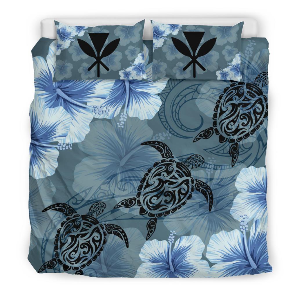 Hawaii Turtle Hibiscus Simple Style - Bedding Set AH - Polynesian Pride