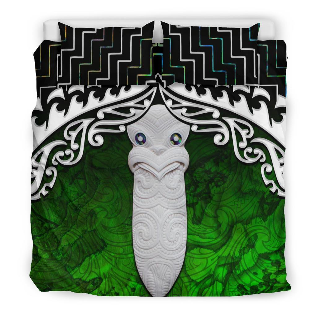 New Zealand Maori Taiaha Mauri Poutama Bedding Set - Polynesian Pride