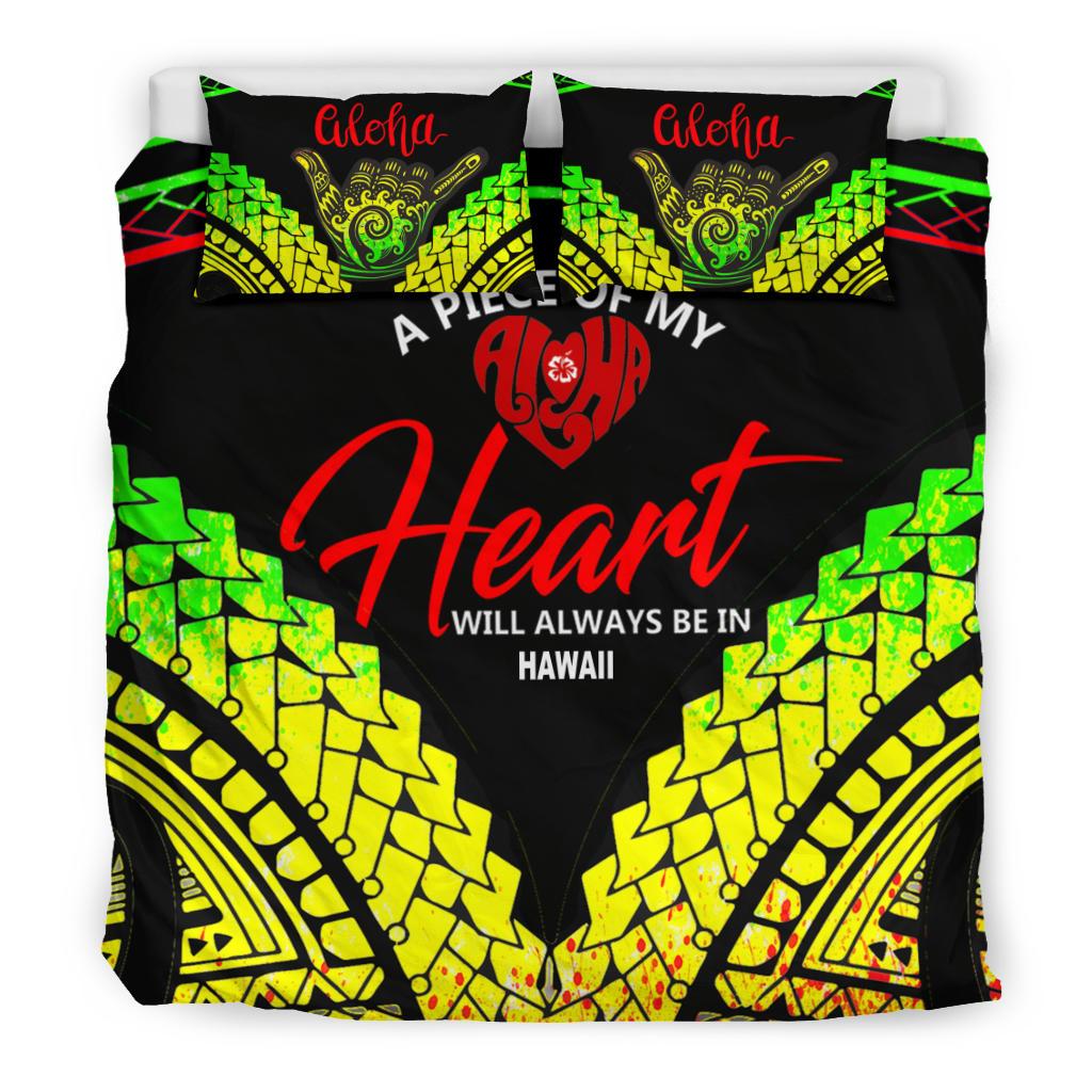 Hawaii Bedding Set - A Piece Of My Heart - Polynesian Pride