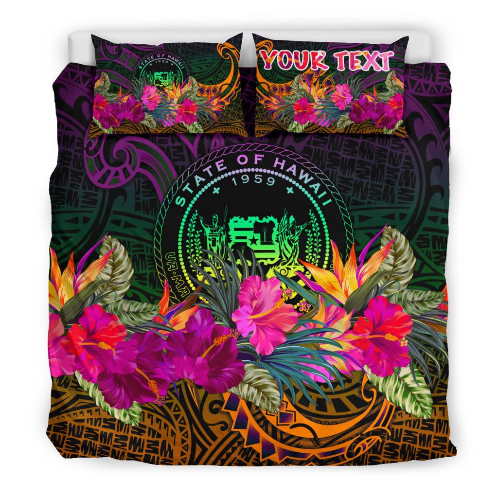 Polynesian Hawaii Personalised Bedding Set - Summer Hibiscus - Polynesian Pride