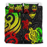 Guam Polynesian Bedding Set - Reggae Tentacle Turtle - Polynesian Pride