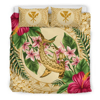 Hawaii Bedding Set - Hammerhead Shark Bedding Set Strong Pattern Hibiscus Plumeria AH - Polynesian Pride