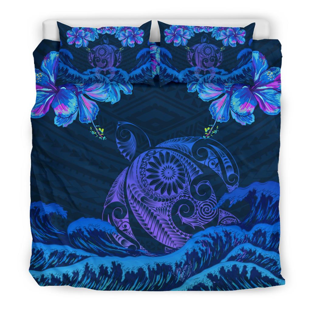 Hawaiian Turtle Hibiscus Polynesian - Bedding Set - Lucy Style - Polynesian Pride