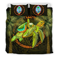 Guam Bedding Set - Polynesian Turtle Palm Tree - Polynesian Pride