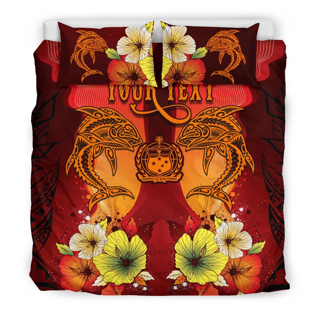 Samoa Custom Personalised Bedding Sets - Tribal Tuna Fish - Polynesian Pride