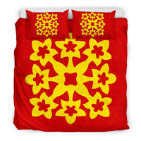 Hawaiian Bedding Set Royal Pattern - Royal - A1 Style - Polynesian Pride