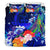 Guam Bedding Set - Humpback Whale with Tropical Flowers (Blue) - Polynesian Pride