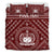 Samoa Personalised Bedding Set - Samoa Seal In Polynesian Tattoo Style (Red) - Polynesian Pride