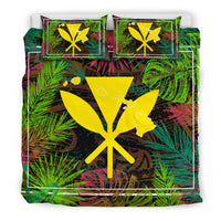 Kanaka Map Palm Para Dise Tropic Bedding Set - AH - Polynesian Pride