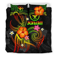 Polynesian Hawaii Bedding Set - Legend of Kanaka Maoli (Reggae) - Polynesian Pride