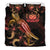 Samoa Polynesian Bedding Set - Turtle With Blooming Hibiscus Gold - Polynesian Pride