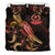 Vanuatu Polynesian Bedding Set - Turtle With Blooming Hibiscus Gold - Polynesian Pride