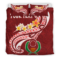 Pohnpei Personalised Bedding Set - Pohnpei Seal Polynesian Patterns Plumeria - Polynesian Pride