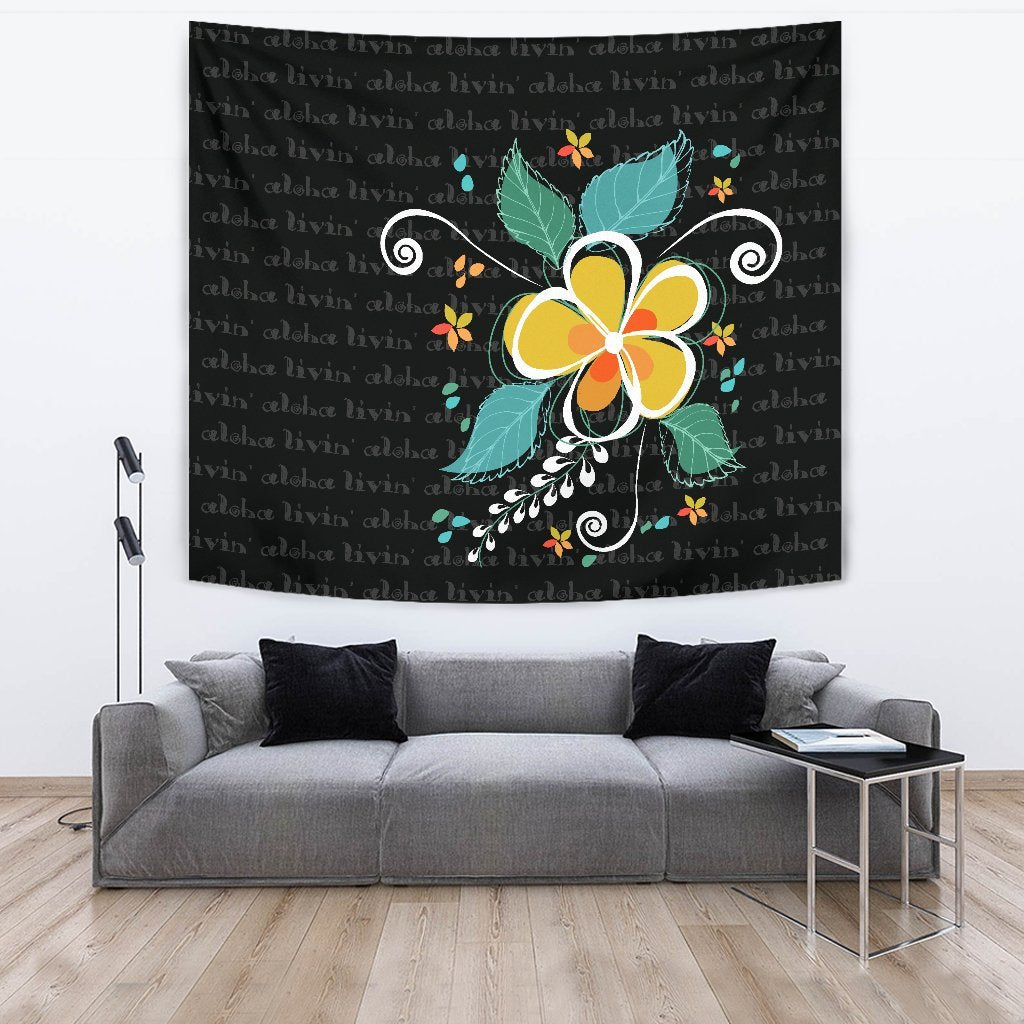 Aloha Hibiscus Art Tapestry - Polynesian Pride