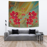 Hibiscus Water Color Tapestry - Polynesian Pride