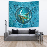 Turtle Tornado Tapestry - Polynesian Pride