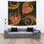 New Caledonia Tapestry - Gold Plumeria TAPESTRY Large 104" x 88" GOLD - Polynesian Pride