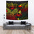 Papua New Guinea Tapestry - Turtle Hibiscus Pattern Reggae Wall Tapestry Large 104" x 88" Reggae - Polynesian Pride