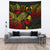 Pohnpei Tapestry - Turtle Hibiscus Pattern Reggae Wall Tapestry Large 104" x 88" Reggae - Polynesian Pride