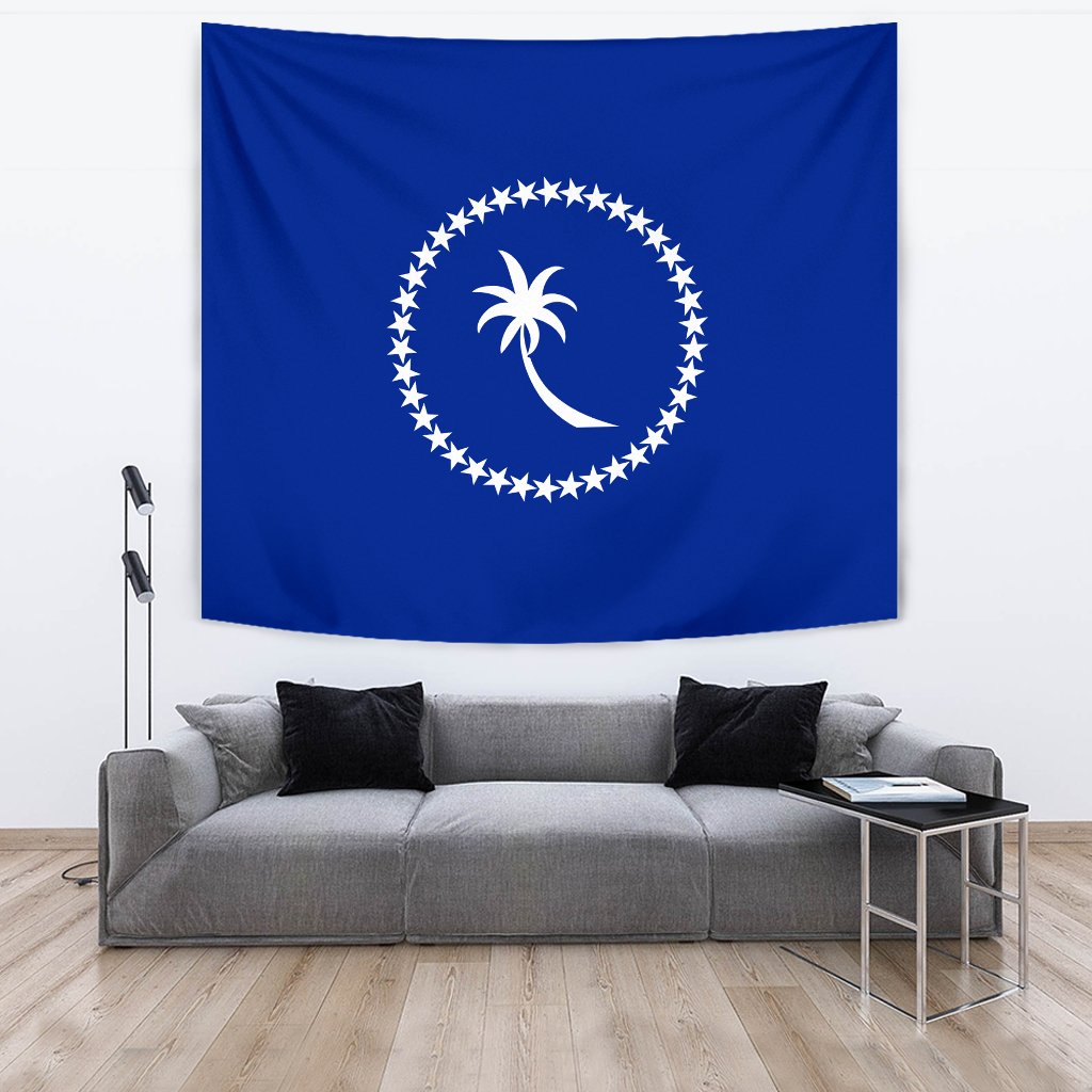 Chuuk Micronesia Tapestry - Flag Of Chuuk One Style Flag color - Polynesian Pride