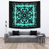 Hawaii Tapestry Royal - Turquoise Ver 2 Wall Tapestry Turquoise - Polynesian Pride