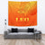 Sun In Leo Zodiac Tapestry Polynesian Tattoo Simple - Orange - Polynesian Pride