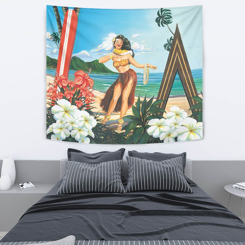 Aloha Hula Dance Tapestry - Polynesian Pride