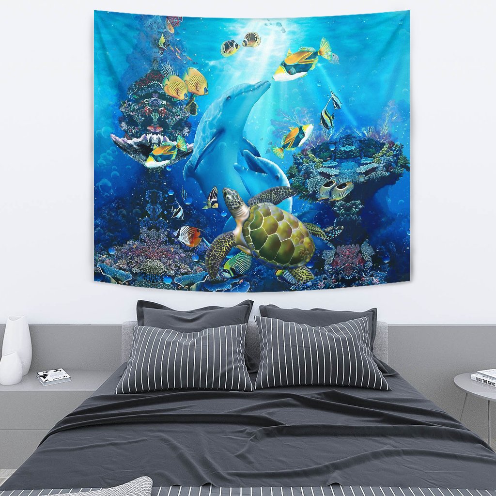 Animal Ocean Tapestry - Polynesian Pride