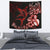 Marlin Polynesian Tapestry Hibiscus Polynesian Red Wall Tapestry Medium 80" x 68" Red - Polynesian Pride