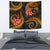 Fiji Tapestry Coat of Arm - Gold Plumeria TAPESTRY Medium 80" x 68" GOLD - Polynesian Pride