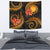 Nauru Tapestry - Gold Plumeria TAPESTRY Medium 80" x 68" GOLD - Polynesian Pride