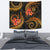 Niue Tapestry - Gold Plumeria TAPESTRY Medium 80" x 68" GOLD - Polynesian Pride