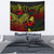 Palau Tapestry - Turtle Hibiscus Pattern Reggae Wall Tapestry Medium 80" x 68" Reggae - Polynesian Pride