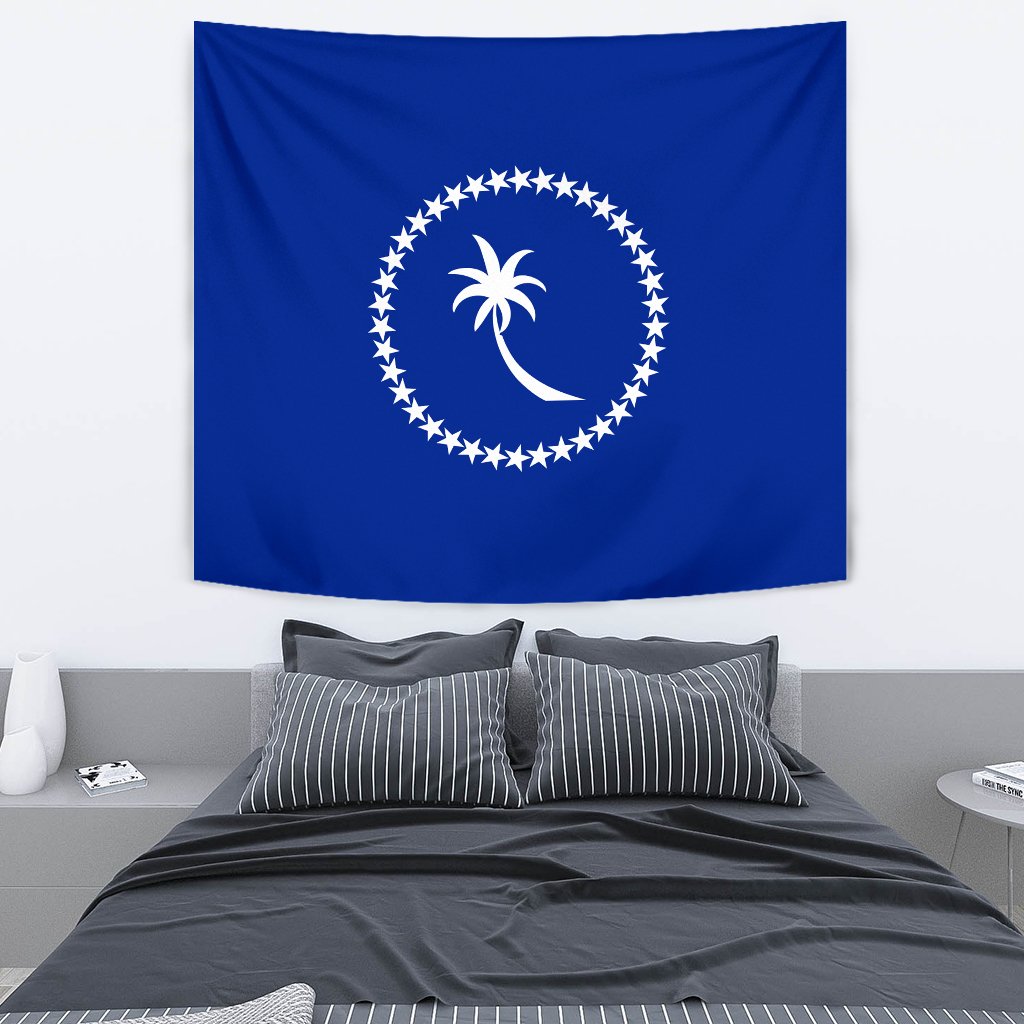 Chuuk Micronesia Tapestry - Flag Of Chuuk - Polynesian Pride