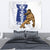 Guam Tapestry - Chamorro With Puntan Blue Color Wall Tapestry - Guam Medium 80" x 68" Blue - Polynesian Pride