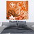 Custom Hawaii Personalised Tapestry - Hawaiian Spirit Wall Tapestry - [Custom] Hawaii Personalised Tapestry - Hawaiian Spirit Medium 80" x 68" Orange - Polynesian Pride