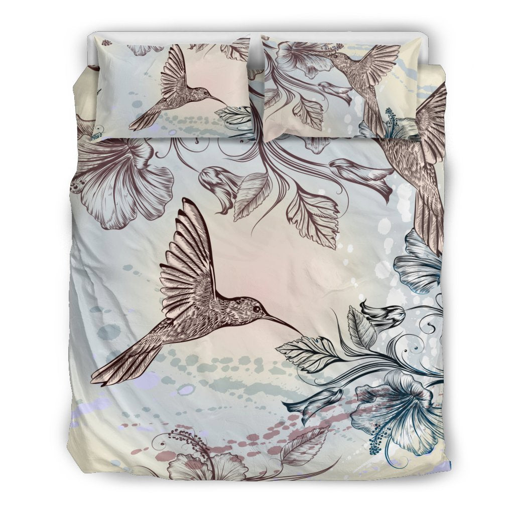 Hawaii Duvet Cover Set - Humming Bird & Hibiscus 03 - Polynesian Pride