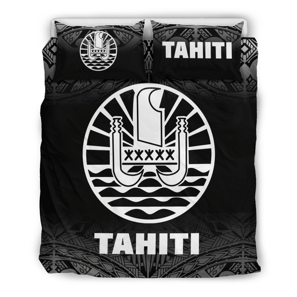 Tahiti Duvet Cover Set - Black Fog Style - Polynesian Pride