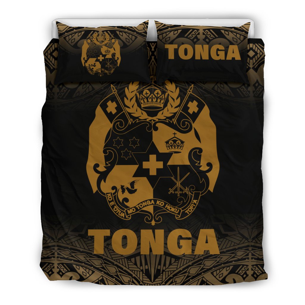 Tonga Duvet Cover Set - Gold Fog Style - Polynesian Pride