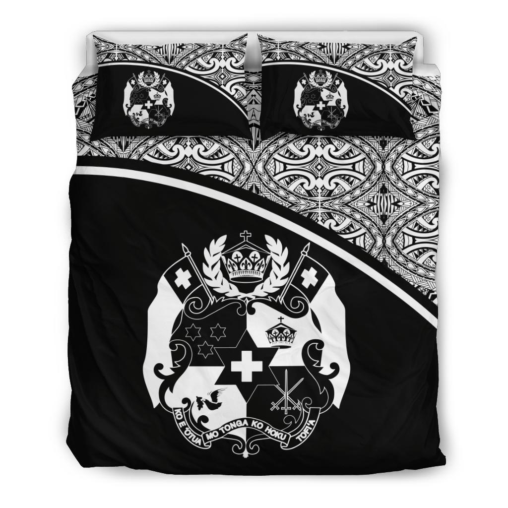 Tonga Duvet Cover Set - Black Curve Style - Polynesian Pride