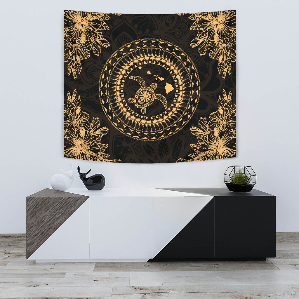 Hawaii Turtle Tradition Tapestry - Polynesian Pride