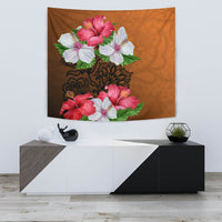 Hibiscus Flower Polynesia Tapestry - Polynesian Pride