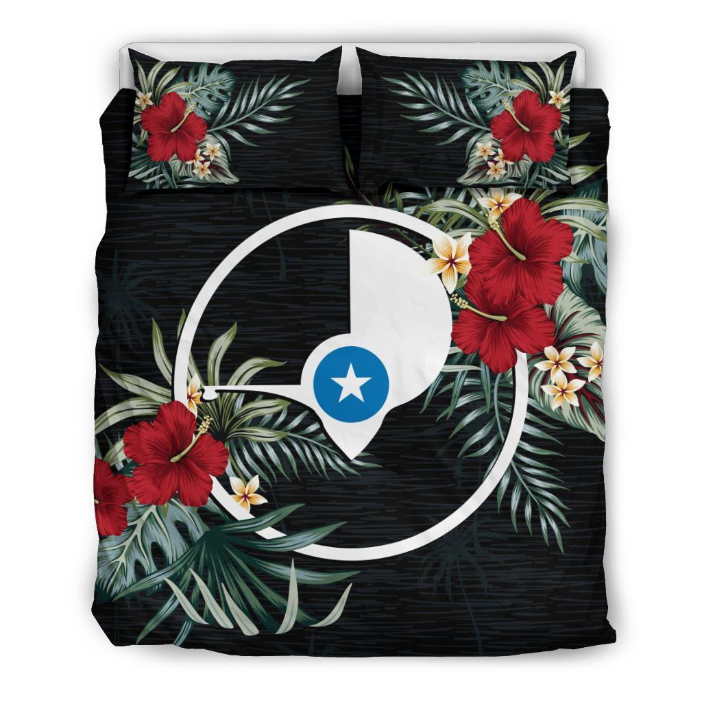 Yap Duvet Cover Set - Hibiscus Coat Of Arms - Polynesian Pride