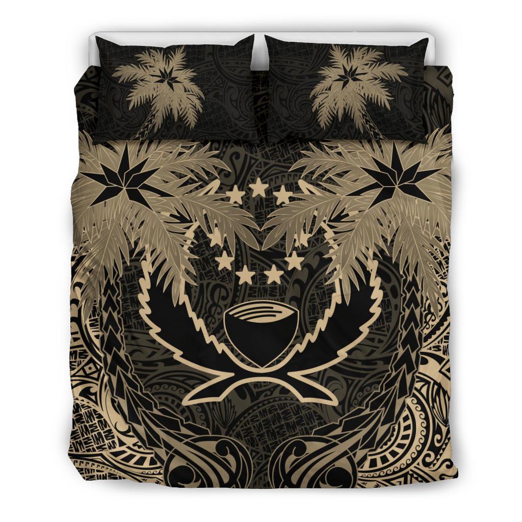 Pohnpei Duvet Cover Set - Pohnpei Flag Coconut (Duvet Cover) - Polynesian Pride