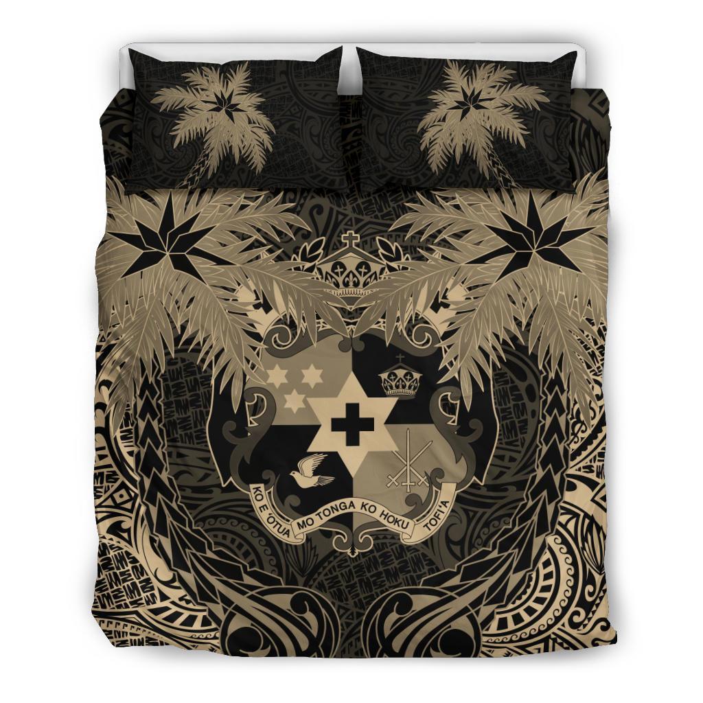 Tonga Duvet Cover Set - Tonga Coat Of Arms Coconut (Duvet Cover) - Polynesian Pride