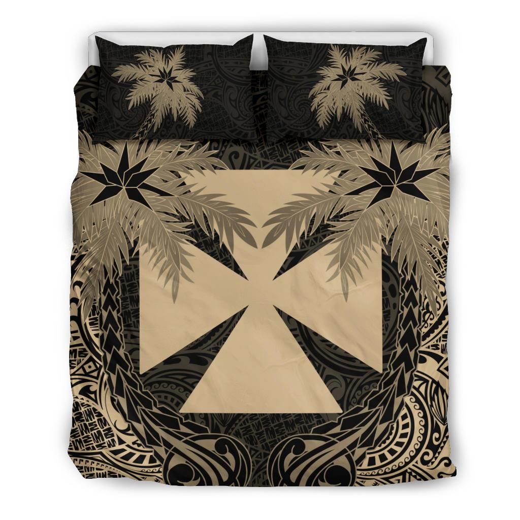 Wallis And Futuna Duvet Cover Set - Wallis And Futuna Coat Of Arms Coconut (Duvet Cover) - Polynesian Pride