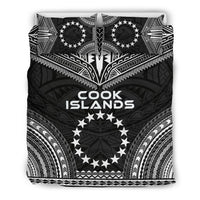 Cook Islands Polynesian Chief Duvet Cover Set - Black Version Black - Polynesian Pride