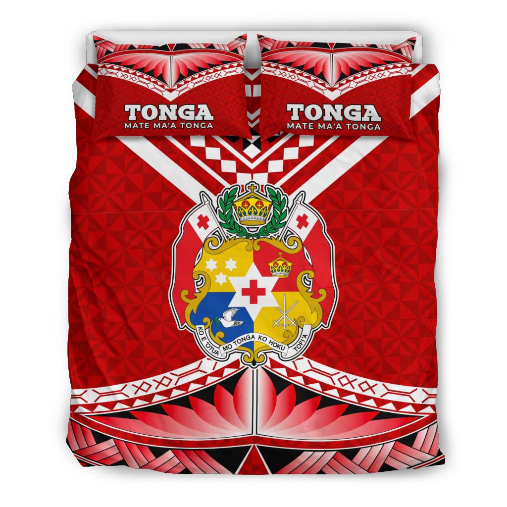 Polynesian Bedding Set - Mate Ma'a Tonga Pattern Duvet Cover Set - Polynesian Pride
