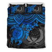 Pohnpei Polynesian Duvet Cover Set - Polynesian Blue Turtle - Polynesian Pride