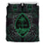 Guam Polynesian Bedding Set - Green Hibiscus Coat Of Arms - Polynesian Pride